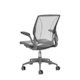 Pinstripe Mesh Silver World Task Chair, Fixed Arms, Gray Frame,Silver,hi-res